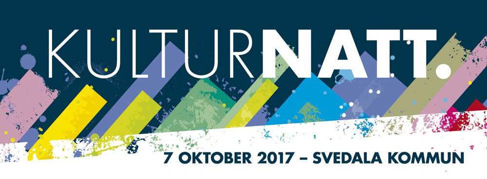 Banner av kulturnatten. Illustration.