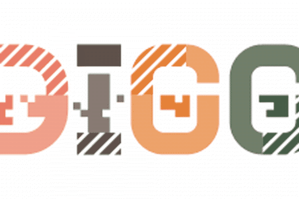 Logotyp DIGG, Myndigheten för digital förvaltning. Illustration.